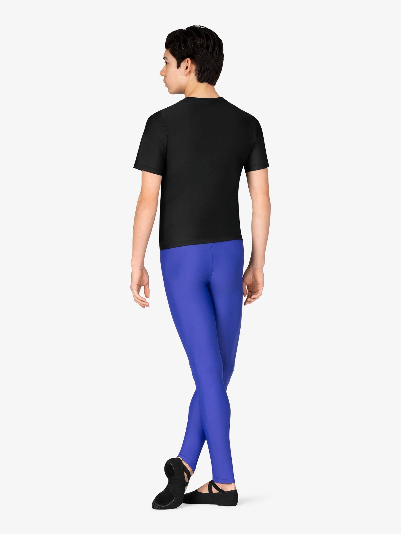 Boys' Short Sleeve Black Dance Tee